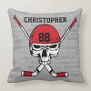 red hockey skull helmet and sticks typography throw pillow r9537f80edc994d2299b90c9ff9ebc586 6s3tz 8byvr 1000 - Hockey Gifts