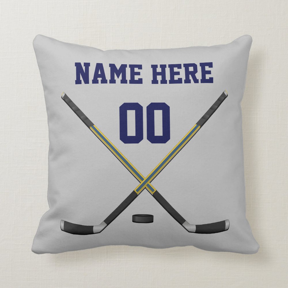 your colors and text custom hockey pillows rb4e268d87c4842ad8101a860bece431e 6s30w 8byvr 1000 - Hockey Gifts