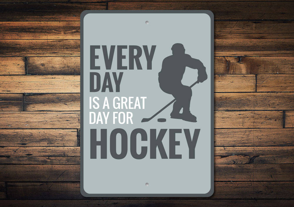 Personalized Hockey Retangle Metal Sign