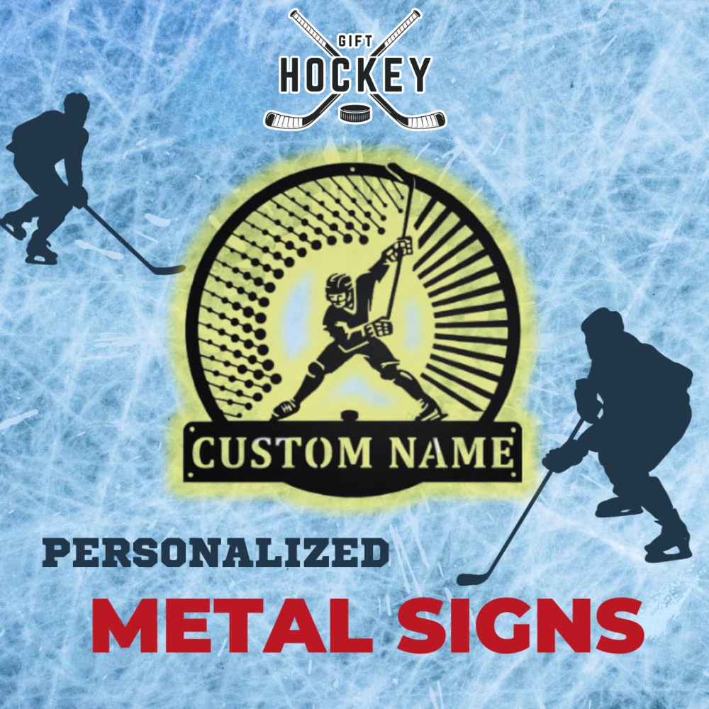 metal signs - Hockey Gifts